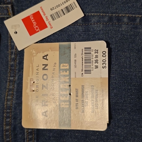 Arizona Jean Company Relaxed Fit Blue Jeans - Picture 5 of 5